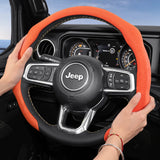 Jeep Premium Suede Steering Wheel Cover Car Interior Accessory Hocasen