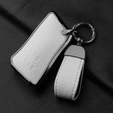 Aluminum Alloy Goatskin 5 Button Car Key Case Cover For Lexus LM350h LM500H 2023 2024 Car Key Protection Shell Accessories