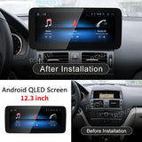 12.3-Inch Wireless CarPlay Android 15 Screen for Mercedes C Android Head Unit RSNAVI