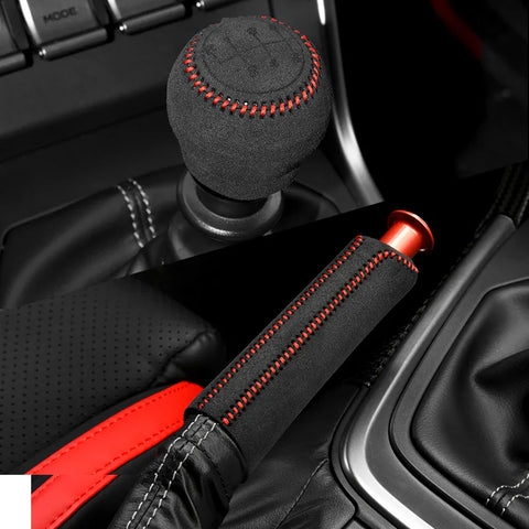 Suede Gear Shift Knob & Handbrake Covers for GR86 Car Interior Accessory GMUNI
