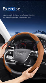 Sports Suede Split Steering Wheel Cover for Opel Models