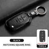 Leather Car Key Case Cover For Volkswagen Golf 7 MK7 Jetta Lavida Keychain Cover