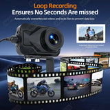 2K Dashcam Recorder for Motorcycle GPS Position Dashcam AKAMATE