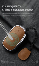 Metal and Leather Car Key Case Cover For Honda Civic 11th 2022 for Honda 2022 2023 2024 Civic for Accord CR-V HR-V Pilot