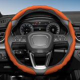 Sporty Breathable Leather Wheel Cover for Universal