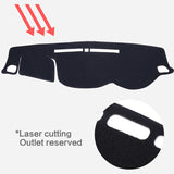 Anti-Glare Dashboard Carpet Cover for Mitsubishi Triton 2015–2023 Dashboard Mat CATUSIKI