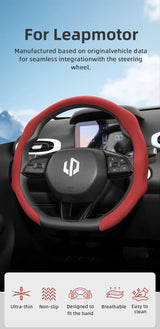 Breathable Perforated Steering Cover for Leapmotor C10 Car Interior Accessory Hocasen