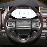 GMC Anti-Slip Suede Faux Leather Wheel Cover