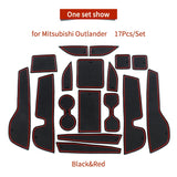 Car Gate Slot Mat for Mitsubishi Outlander 2023 Anti-Slip Door Groove Cup Pad Non-Slip Coaster Interior Accessories Car Inter