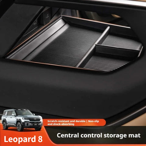 For Leopard 8 BYD Formula Leopard 8 Lower Console Storage Box - TPE Mat - Anti-Slip - Organizer - Interior Decor Interior Acc