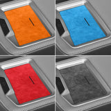 For BMW X3 G45 (2025-) Car Rear Seats Armrest Box Charging Panel Mat Trim Stickers Made of Alcantara Tuning Interior Accessor