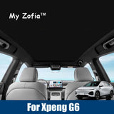 For Xpeng G6 2024 2025 2026 Car clip Sun Shades Glass Roof Sunshade Front Rear Sunroof Skylight Sun Visor Curtain Accessories