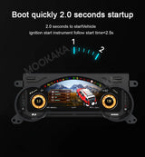 12.3" Digital Instrument Cluster for Toyota Land Cruiser Android Head Unit Aotsr