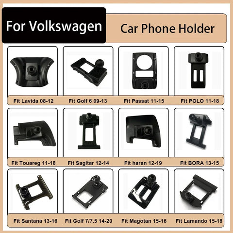 For VW Volkswagen Polo Golf Passat Touareg Magotan Sagitar Lavida Touan Bora Car Phone Holder Base Bracket Center Air Vent Mo