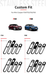 Chrome Window Switch Trim for Mini Cooper F56 Car Interior Accessory GMUNI
