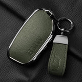 Aluminum Alloy Goatskin Car Key Case Cover for BMW G38 G12 F49 i20 G07 G08 1 5 7 Series x1 x5 x7 ix XM i7 M760 Keychain