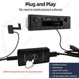 Retro Style 1Din MP3 Radio Bluetooth 5.1 EQ Fast Charge