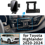 Wireless Charging Phone Mount for Toyota Highlander 2020–2024 Car Phone Holder CATUSIKI