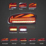 Vland Dynamic LED Tail Lights Mini Clubman 15-23 Car Interior Accessory Vland