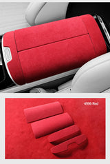 For Mercedes W223 S-Class Maybach Seat Armrest Box Cover Trim Sticker Interior Performance Tuning Accessories Made of Alcantara