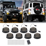 1set Led Light Kit for Land Rover Defender 90/110 Car - Red Rear Stop Tail White Front Position Light Amber Indicatior Side L