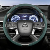 Breathable Leather Steering Wheel Cover for Mitsubishi