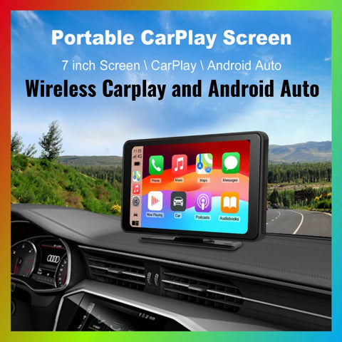 7-Inch Wireless CarPlay and Android Auto Portable Monitor Portable CarPlay Screen LEXXSON