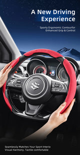 Suzuki Suede Sport Split Snap-On Steering Cover