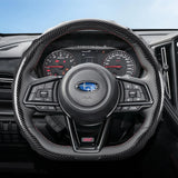 Subaru Carbon Fiber Steering Wheel Cover Black