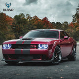 Black RGB Projector Headlights for Challenger 2015-2024 Headlight Assembly VLAND