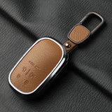 5-Button Leather Key Case for Honda Stepwgn 2024