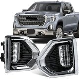 LED Fog Lights with Bezel for GMC Sierra 1500 Car Interior Accessory MAGIC COLORM Fog Lamp