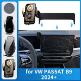 Wireless Charging Phone Mount for Volkswagen Passat B9 2024–2025 Car Phone Holder OEM