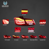 OLED Tail Lights with Dynamic Welcome for BMW 5 Series Car Interior Accessory VLAND