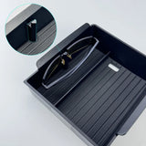 For Tesla Model 3 Highland 2024 Center Console Eyeglasses Storage Case Armrest Storage Box Upper&Lower Flocking Accessories New