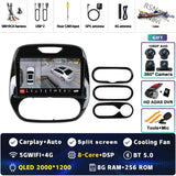 2K QLED Android 15 Multimedia Player for Renault Captur 2016–2019