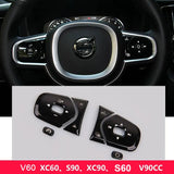 Steering Wheel Sequin Trim for Volvo S90 XC60 V90 S60 Car Interior Accessory LINGLUYANG