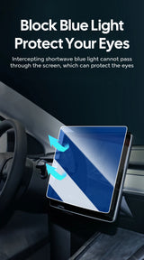 Tempered Glass Film Protector For New Tesla Model 3 Y Launch 2025 Highland 2024 Rear Row Center Control Touch Screen Protective