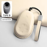 Car Remote Key Case Cover For NETA S L X Nezh V NETA AYA For NETA GT Car Key Bag Cover PU Protector Keychain Holder Accessories
