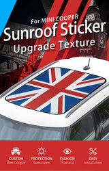 Heat Resistant Sunroof Decals for Mini Cooper F54 F60 Car Interior Accessory GMUNI