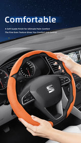 Seat Suede Snap-On Steering Wheel Cover Ibiza Leon