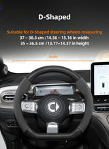 Suede Carbon Fiber Wheel Cover for Smart Fortwo