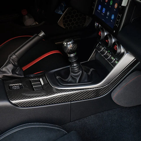 Carbon Fiber Console Panel Trim for Toyota GR86 Car Interior Accessory GMUNI
