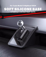Car Cell Phone Holder Wooden Gravity Mount Bracket For Tesla New Model Y LAUNCH Juniper 2026 2025 Model 3 Highland 2024