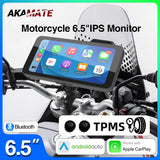 Wireless CarPlay Monitor 6.5 Inch for Motorcycles Android Head Unit AKAMATE
