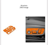 For BMW X3 G45 G48 (2025-) Seat Adjustment Button Panel Cover Trim Stickers Made of Alcantara Car Interior Tuning Accessories