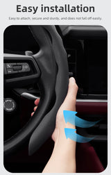 Breathable Leather Steering Wheel Cover for Honda