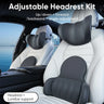 Car Seat Neck Pillow Lumbar Support Set - Universal Ergonomic Headrest for Driving Comfort