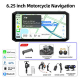 6.25 inch Motorcycle GPS Monitor DVR for Universal