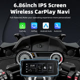 6.86" GPS Navigation Screen for Universal Motorcycles Android Head Unit EKIY